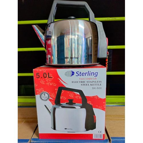 Stainless Steel Corded Traditional Electric Kettle 5 Ltrs