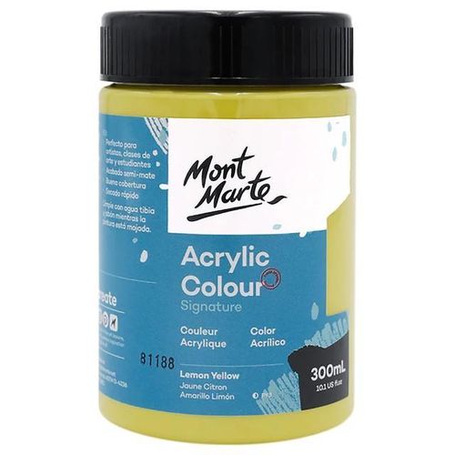 Acrylic Colour Paint Signature 300ml - Lemon Yellow