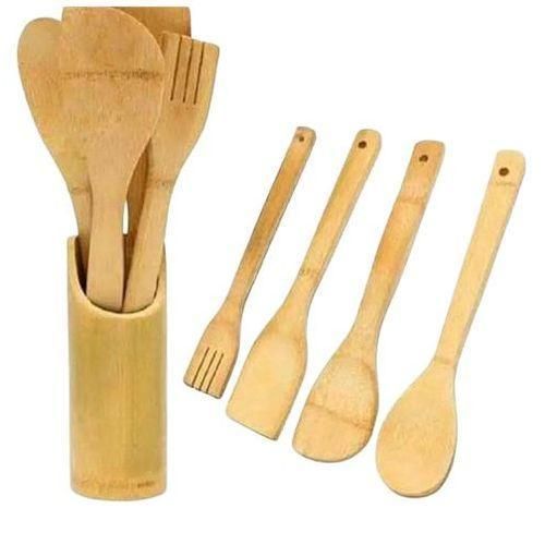 Bamboo Crafts Bamboo Natural Kitchen Spoon Set – 5pcsKitchen spoon sets