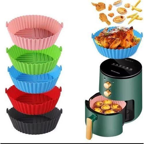 Heavy foldable silicon airfrier, Reusable Silicone Air Fryer Pot / Liner - Non-Stick Baking Tray for Oven & Microwave , Oven Liner Silicone.
