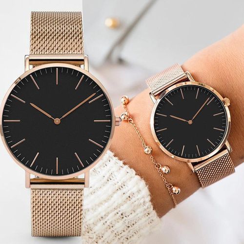 Luxury Rose Gold Watch Women Bracelet Watches Top Brand Ladies Casual Quartz Watch Steel Womens Wristwatch