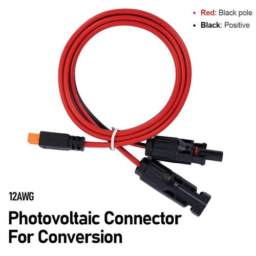 1M XT60 Adapter to Female Plug Solar Connector Charge Extension Cable 12AWG Wire For Power Station Solar Generator