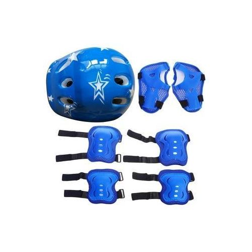 Full Cycling and Skating Protective Gears with Helmet and 6pcs Pair of Elbow, Knee and Hand Caps