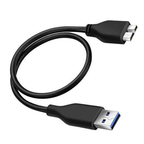 USB 3.0 Cable A To Micro B High Speed Upto 4.8Gbps Data Transfer Cable For Portable External Hard Drive -Black/Blue/White
