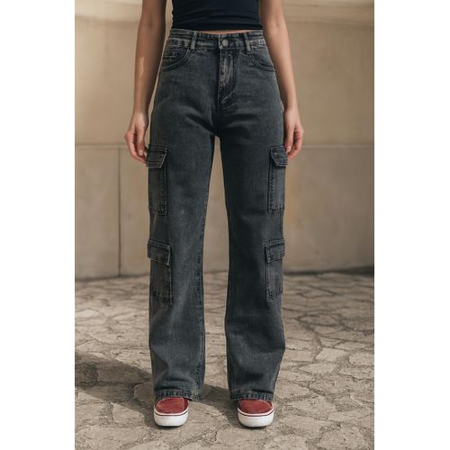 Trendy Cargo Jeans Trouser