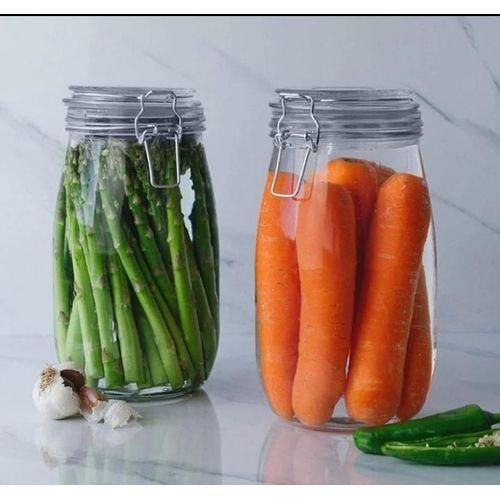 Clip Top Storage Jar – 2.2L - Premium Glass Airtight Container
