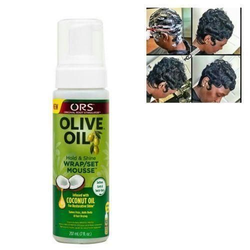 Olive Oil Hold And Shine Wrap Set Mousse (coconut Oil)