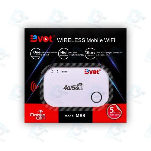 4G/5G M88 Portable Mobile Wifi Hotspot – Universal Mifi With Advanced Connectivity For Airtel, Safaricom, And Telkom
