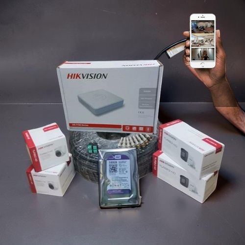 4 Turbo HD 1080P Full HD 2MP Outdoor Security Durable Design CCTV Cameras Complete Full System Kit -500GB Harddisk