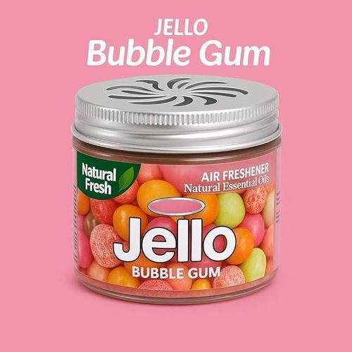 Natural Fresh Bubble Gum Scent Air Freshener – 100% Natural Fragrance Long-Lasting Car & Home Deodorizer Pet & Child Safe, Odor Eliminator for Cars, Offices (1 Pcs., Bubble Gum)