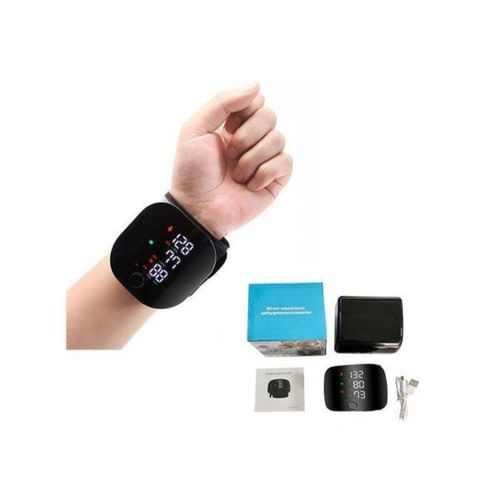 USB Rechargeable Voice Digital Wrist BP Pulse Vascular Blood Pressure Monitor Heartbeat