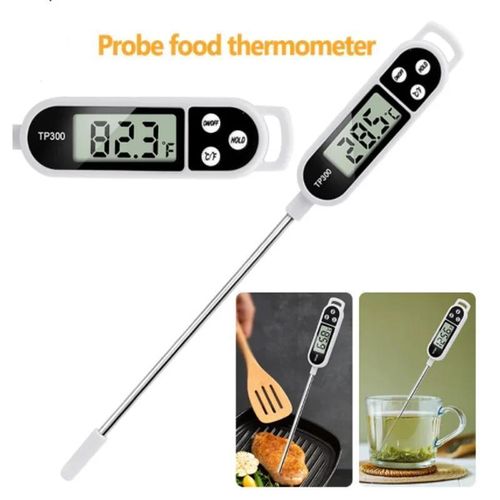 Digital Meat Food Thermometer for Cooking Kitchen BBQ Probe Instant Read Thermometer with Long Probe for Candy Candle Milk Yogurt Deep Fry Roast Baking