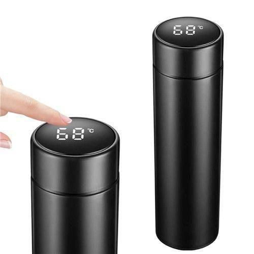 500ml led display smart cup temperature display vacuum insulated thermos water bottle.
