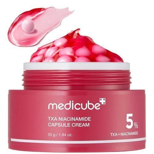 TXA Niacinamide Capsule Cream with Glutathione & Alpha Arbutin. Fades Dark Spots, Hyperpigmentations, Scars, Glows, Moisturizes, Brightens, Evens the skin tone, Smooths, Softens & Clarifies