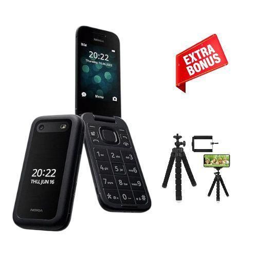 Nokia 2660 Flip Mobile Phone Classic - 4G-Dual SIM-Long Battery Life TA-1474 - Black