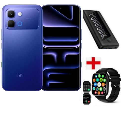 smart 20, 6.78", up to 8GB RAM + 128 GB Storage(Dual SIM), 5200 mAh Battery 4G -(1 YEAR WARRANTY+Smartwatch+