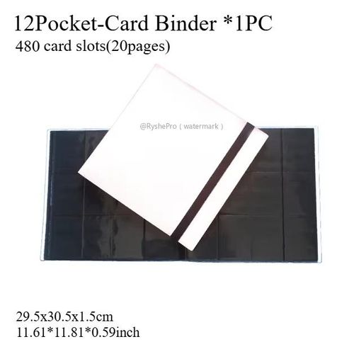 4912 Pockets Trading Card Binder Album Display Holder Double Sided Storage Book Compatible with Gaming Cards Yugioh MTG TCG