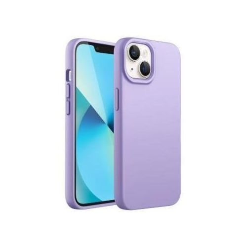 Soft Silicone Back Cover for iPhone 13 – Shockproof, Slim Fit, Anti-Fingerprint – Purple
