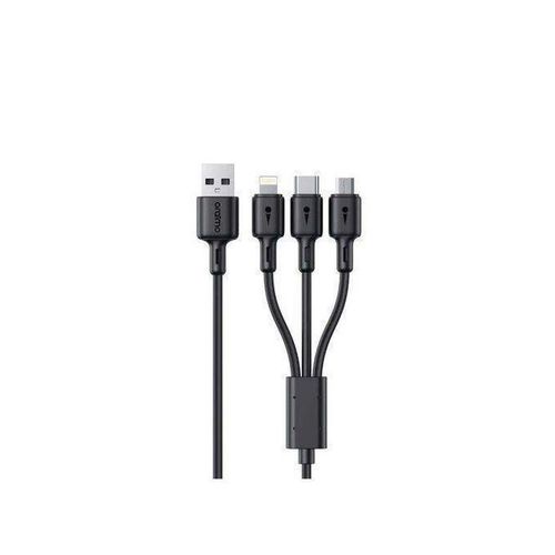 3-in-1 Multi-Charging Cable – USB-C, iPhone & Micro USB, One Cable for All Devices