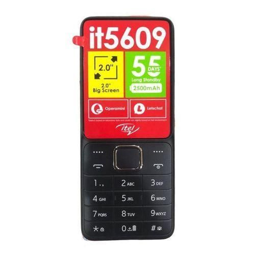 Itel 5609 - 1.77" (Dual SIM) - Wireless FM, 2500mAh - Black