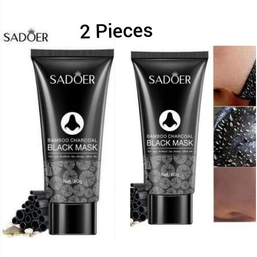 Superior 2 Pieces Peel Off Mask Black Mask Deep Cleansing Bamboo Charcoal Remover Shrink Pores Mask removing pore shrinkingVitamin C nasal mask for deep cleaning tear off facial mask With Hyaluronic Acid and Niacinamide