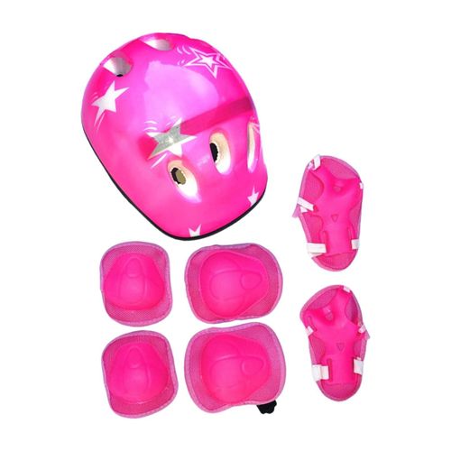 7 Pcs Blue Full Gear Cycling and Skating Protective Gears and Helmet