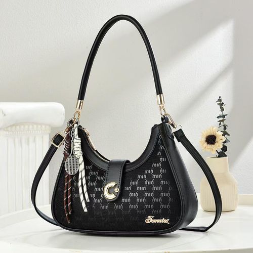 Shoulder Bag Purse For Women Trendy Crescent Clutch with a shoulder strap