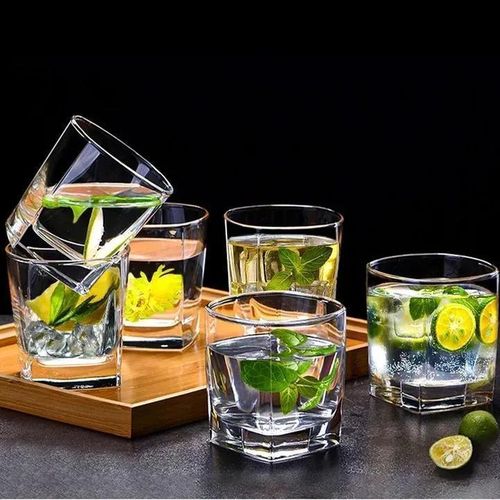 Set of 6pcs 280ML High Quality Glass Whiskey Glass Glassware Cup 309C