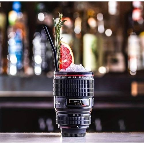 400ml Camera Lens Coffee MugStainless Steel Insulated Tumbler Cup