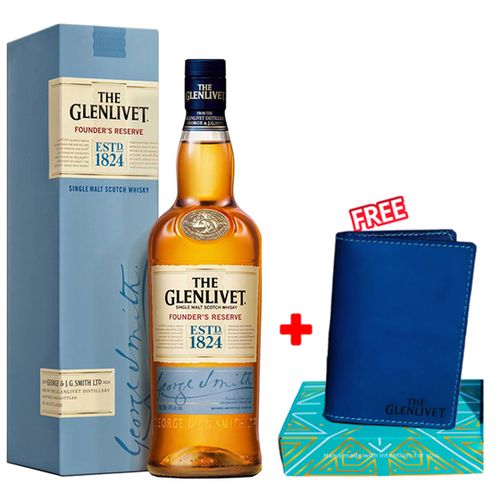 The Glenlivet Founder's Reserve -Single Malt Scotch Whisky 700ml + Free Card Holder