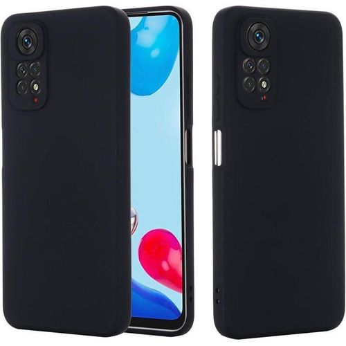 Redmi Note 11S, Liquid Silicone Protective Phone Case for Xiaomi Redmi Note 11S with Silicone Lanyard, Slim Thin Soft Shockproof Cover for Xiaomi Redmi Note 11S Silicone Case Black