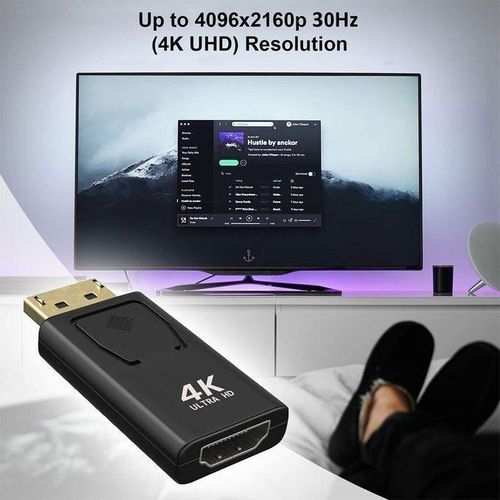 4K Ultra HD Gold Plated Standard Display Port DP Male to HDMI Video Audio Connector plug DP to HDMI Female Converter Adapter