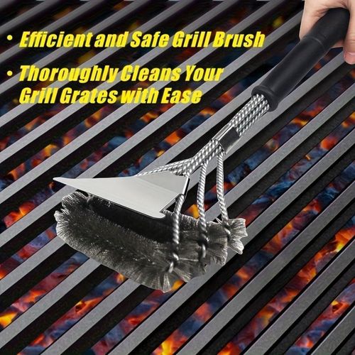 Grill Brush and Scraper, Best BBQ Cleaner, Perfect Tools for All Grill Types, Ideal Barbecue Accessories