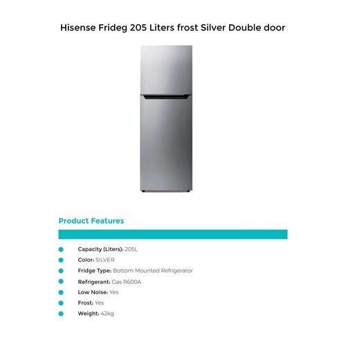 REF205DR DOUBLE DOOR WITH ADJUSTABLE LEG 205L FRIDGE