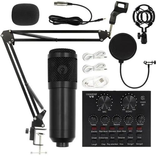 BM800 Professional Studio Mic V8 Live Sound Card For Students