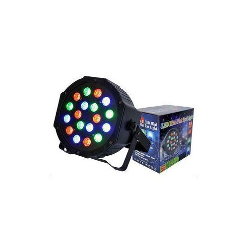 LED DJ mini flat Par Light - Professional Stage Lighting, RGB Color, Sound Activated, DMX Compatible, Disco, Party, Event & Concert Lighting
