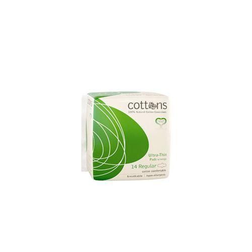 100% NATURAL ULTRA-THIN PADS REGULAR 14’S