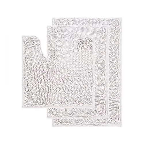Premium 3pc Nonslip Bathroom Mat Set – Ultra Soft and Shaggy