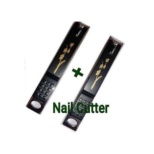 2Pcs Black Silver Nail Cutter Personal Nail Clipper For Toes And Fingers Unisex