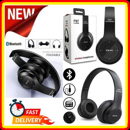 Bass Bluetooth Wireless Headphone + Free Aux Cable