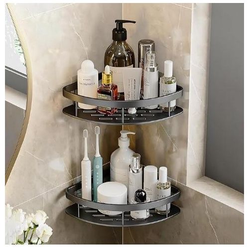 Bathroom Kitchen Organizer Shelf Rack With Wall Mounted Bathroom Corner Shelf Organizer Storage Hanging Shower Caddy Rack