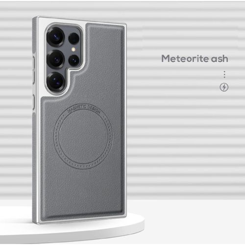 VFDHN For Galaxy S22 Ultra Premium Magnetic Shockproof TPU Case with Full Protection and Elegant Matte Finish Grey – Anti Scratch, Anti Fingerprint, and Wireless Charging Compatible