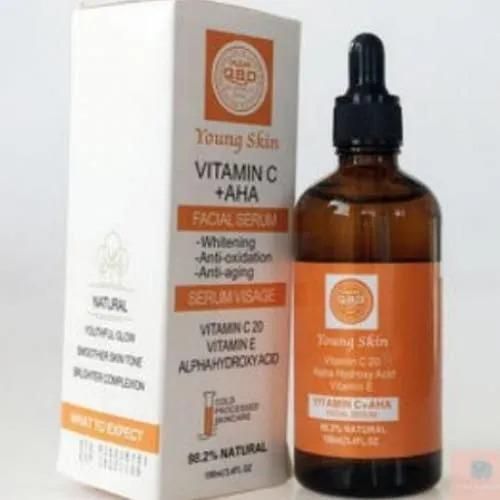 young skin vitamin C AHA facial serum