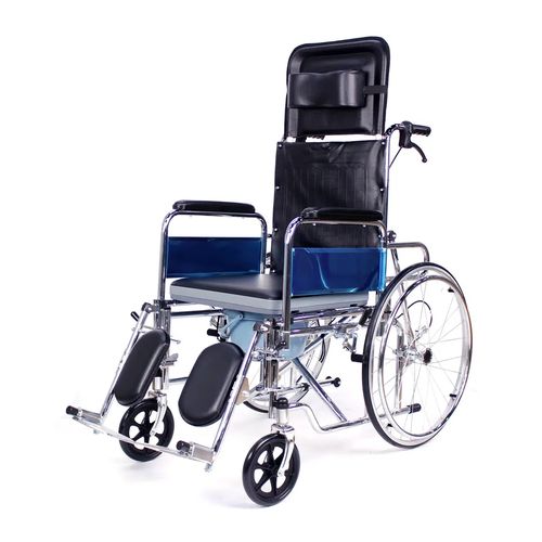 Reclining Commode Wheelchair
