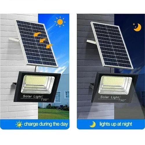 100W solar floodlight waterproof solar security light dusk to dawn floodlight super bright solar floodlight