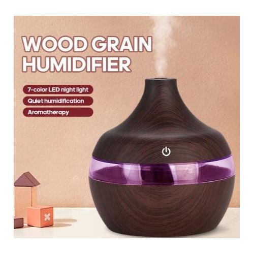 300ML USB Essential Oil Diffuser Ultrasonic Humidifier with 7-colour LED night light