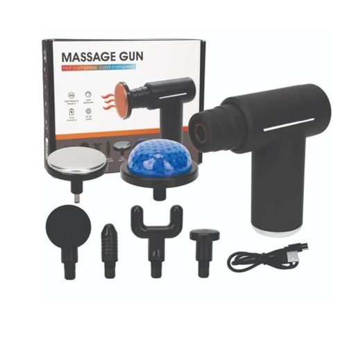 6-in-1 Massage Gun with Heat & Cold – Muscle Recovery & Deep Tissue Massager