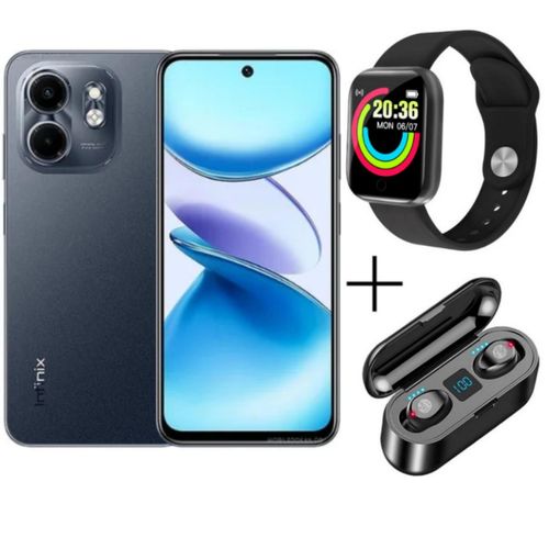 Smart 9, 6.7",128GB + 4GB RAM (Dual SIM), 5000mAh, Midnight Black + Free Gifts