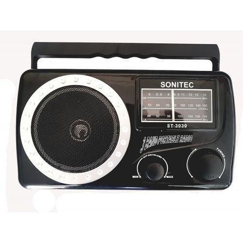 AC/DC Sonitec / Caston Fm Radio with 3 Batteries