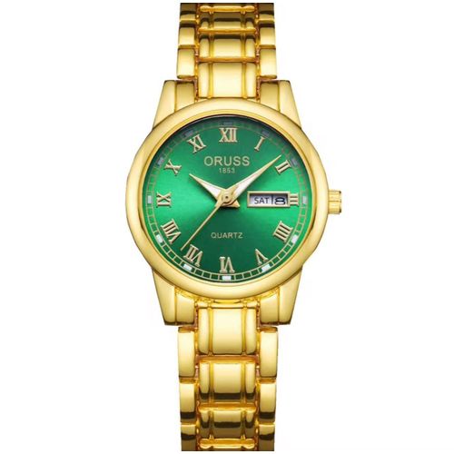 ORUSS Womens Classic Water-Resistant Watch Day Date Quartz Movement